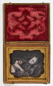 Daguerreotype of a Postmortem Young Boy