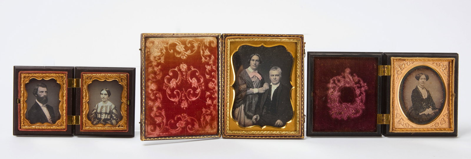 Group of Four Daguerreotype Portraits (1 of 8)