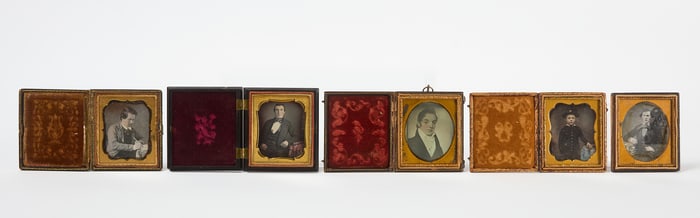 Five Daguerreotype Portraits with Male Subjects