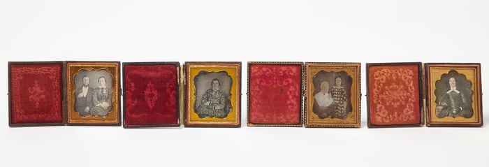 Group of Four 1/6 Plate Daguerreotypes