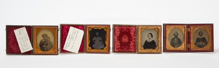 Group of Twelve Cased Ambrotypes and Tintypes