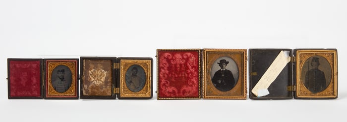 Four Confederate Soldier Cased Images