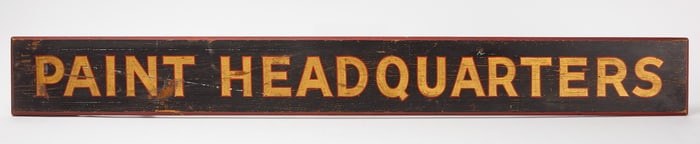 Paint Headquarters Sign