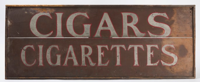 Cigars and Cigarettes Trade Sign