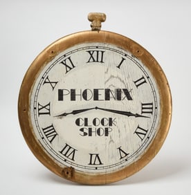 Phoenix Clock Shop Trade Sign