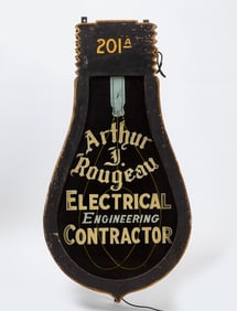Electrical Engineering Contractor Lightbulb Sign
