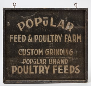 Popular Feed & Poultry Farm Sign