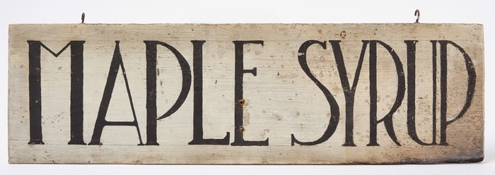 Maple Syrup Sign
