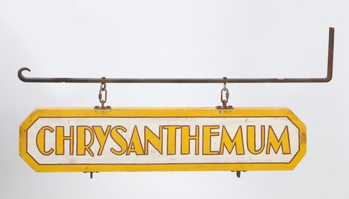 Florist Chrysanthemum Sign