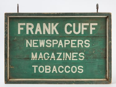 Trade Sign - Newspapers, Magazines, Tobaccos