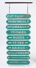 Metal Flower Stand Sign