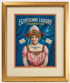 Egyptienne Luxury Cigarettes Advertising Poster
