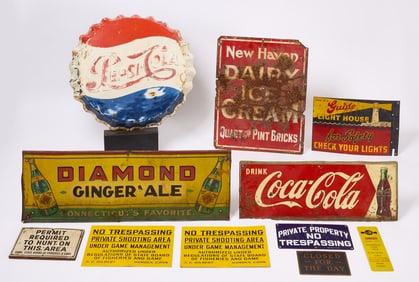 Group of Advertising Signs