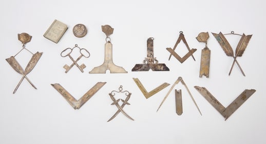 Group of Fraternal Medals and Objects