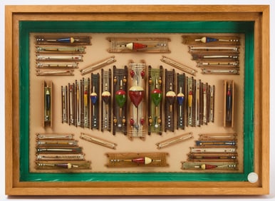 Framed Display of Painted Floats