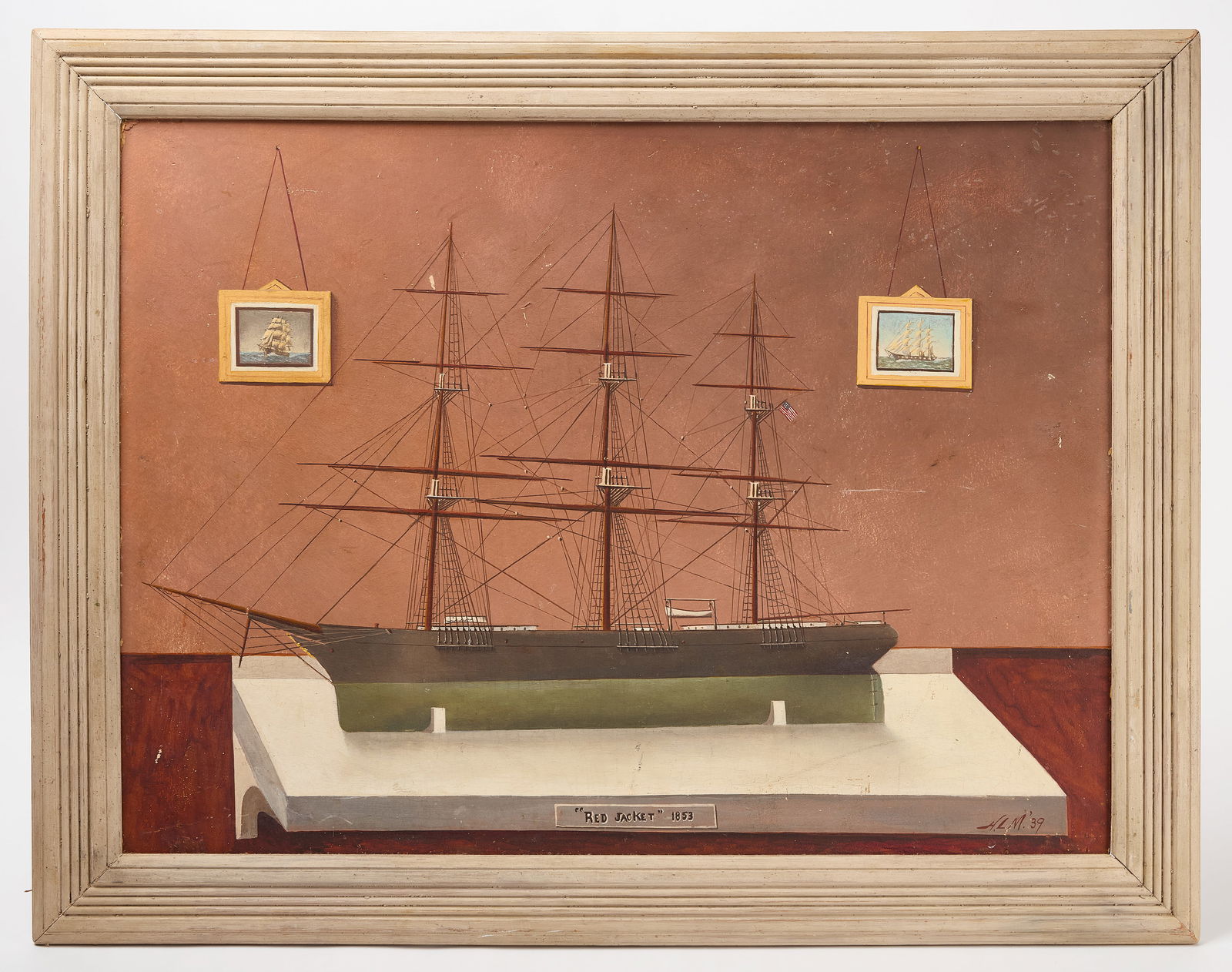 Folk Art Portrait of the Clipper Ship Red Jacket (1 of 3)