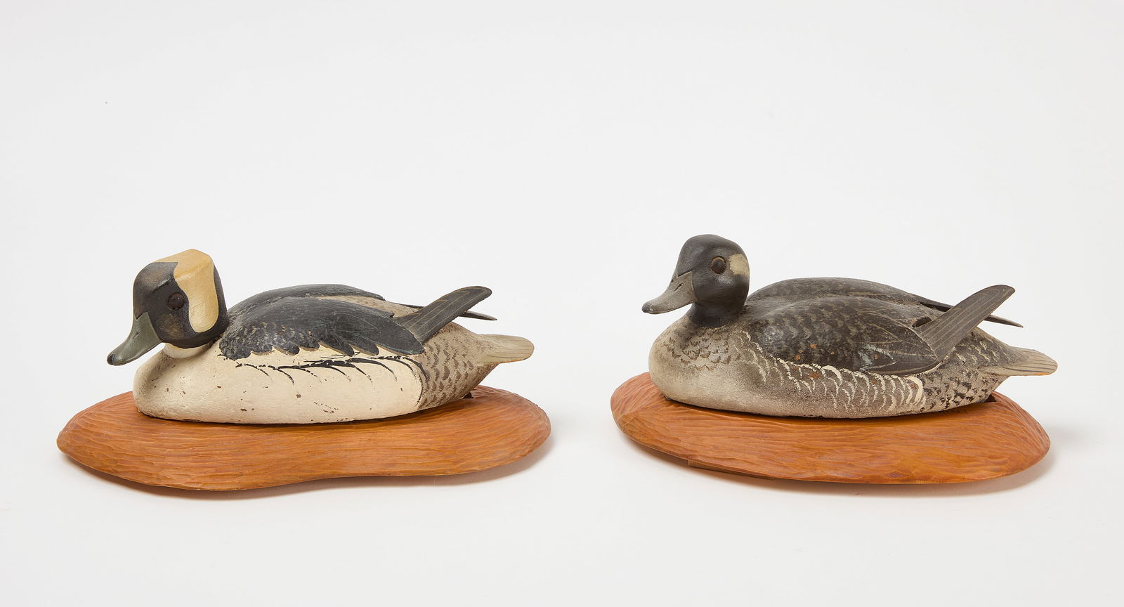 Harry Ross - Male and Female Pair of Bufflehead Duck Decoys (1 of 4)
