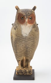 Herter Bros Carved Owl Decoy