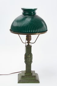 Desk Lamp with Green Shade