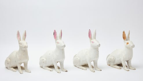 Four Garden Rabbits