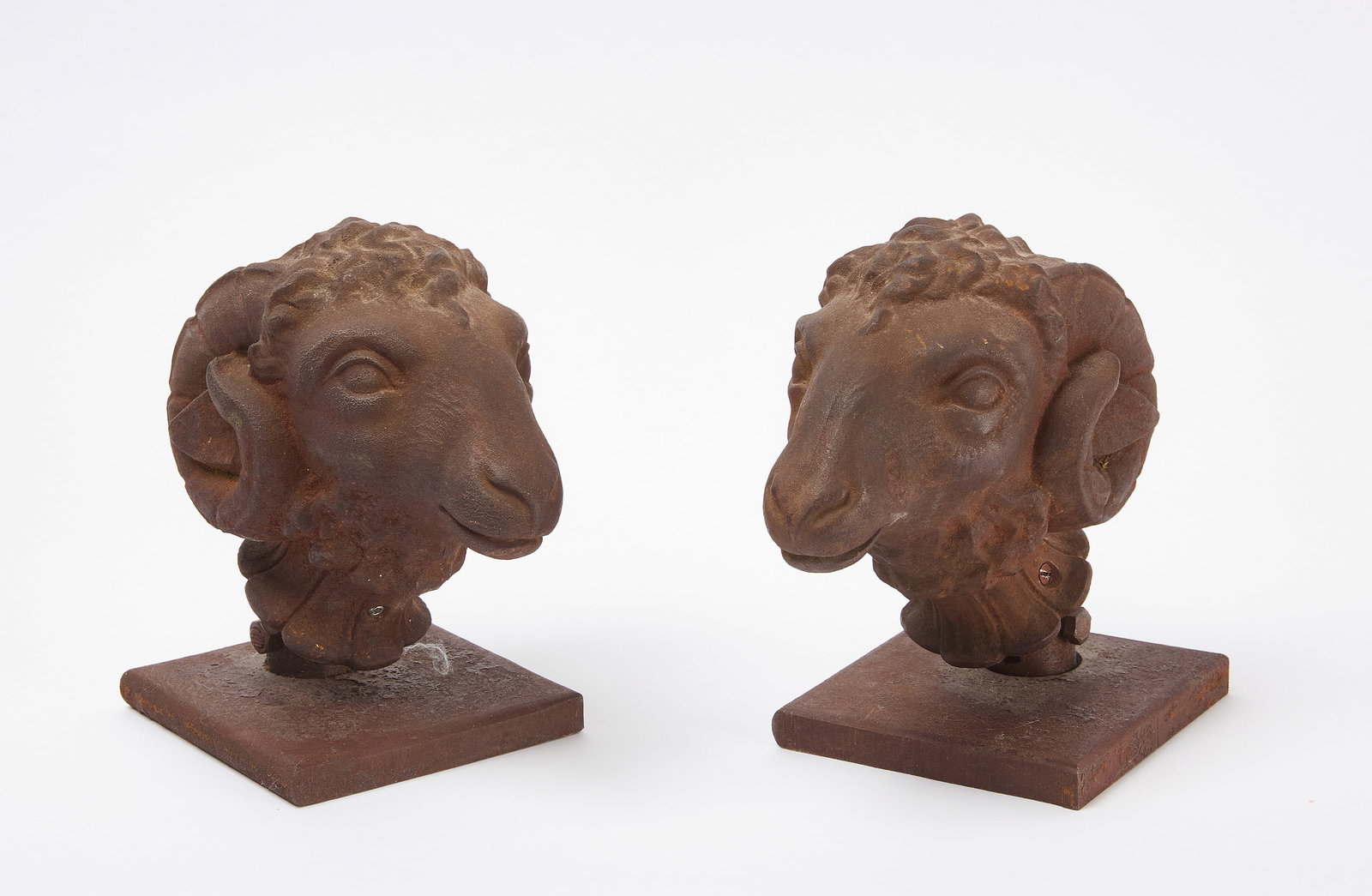 Pair of Architectural Ram Heads (1 of 4)