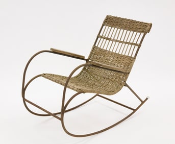 Modern Wicker Outdoor Rocking Chair