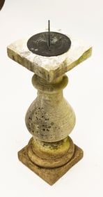 Marble Plinth with Sundial