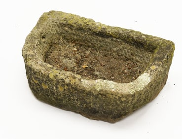 Early 'D' Shaped Stone Trough