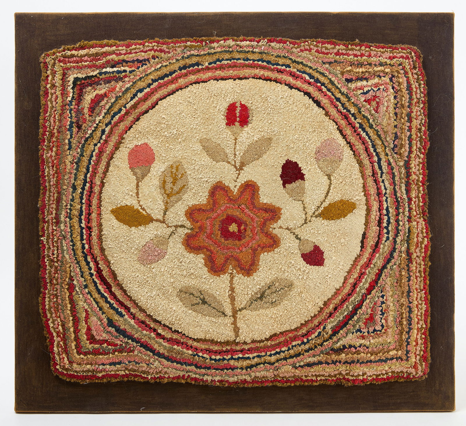 Floral Hooked Rug (1 of 2)