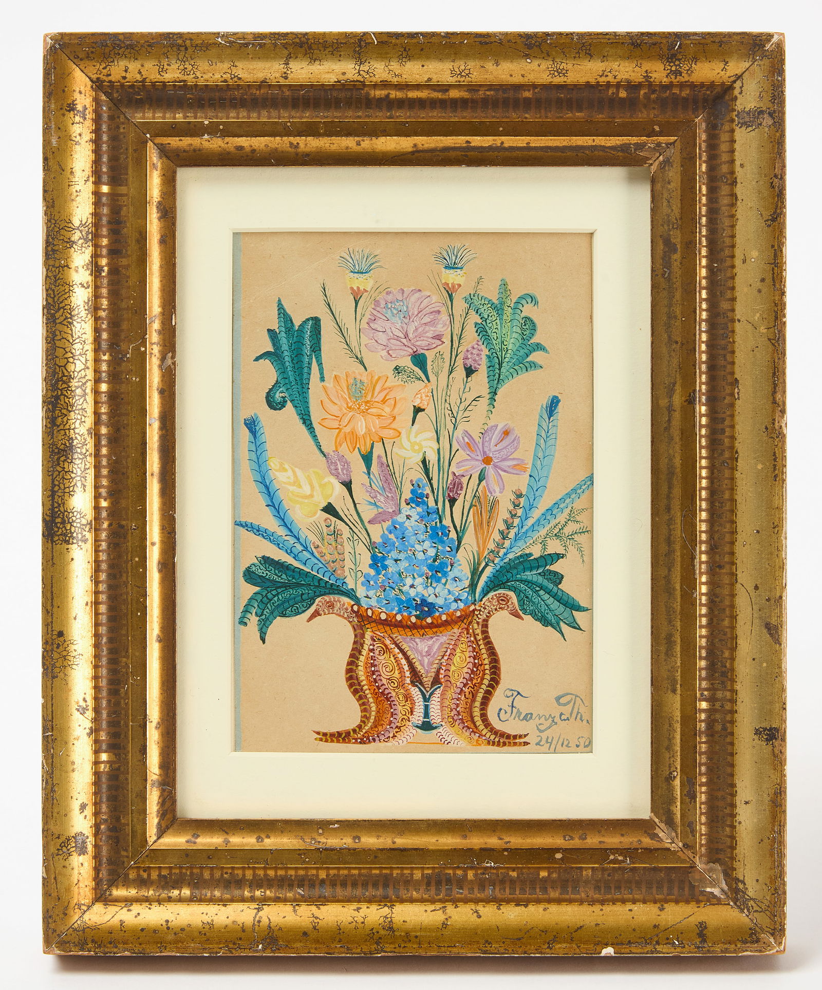 Floral Theorem Watercolor, Signed (1 of 3)