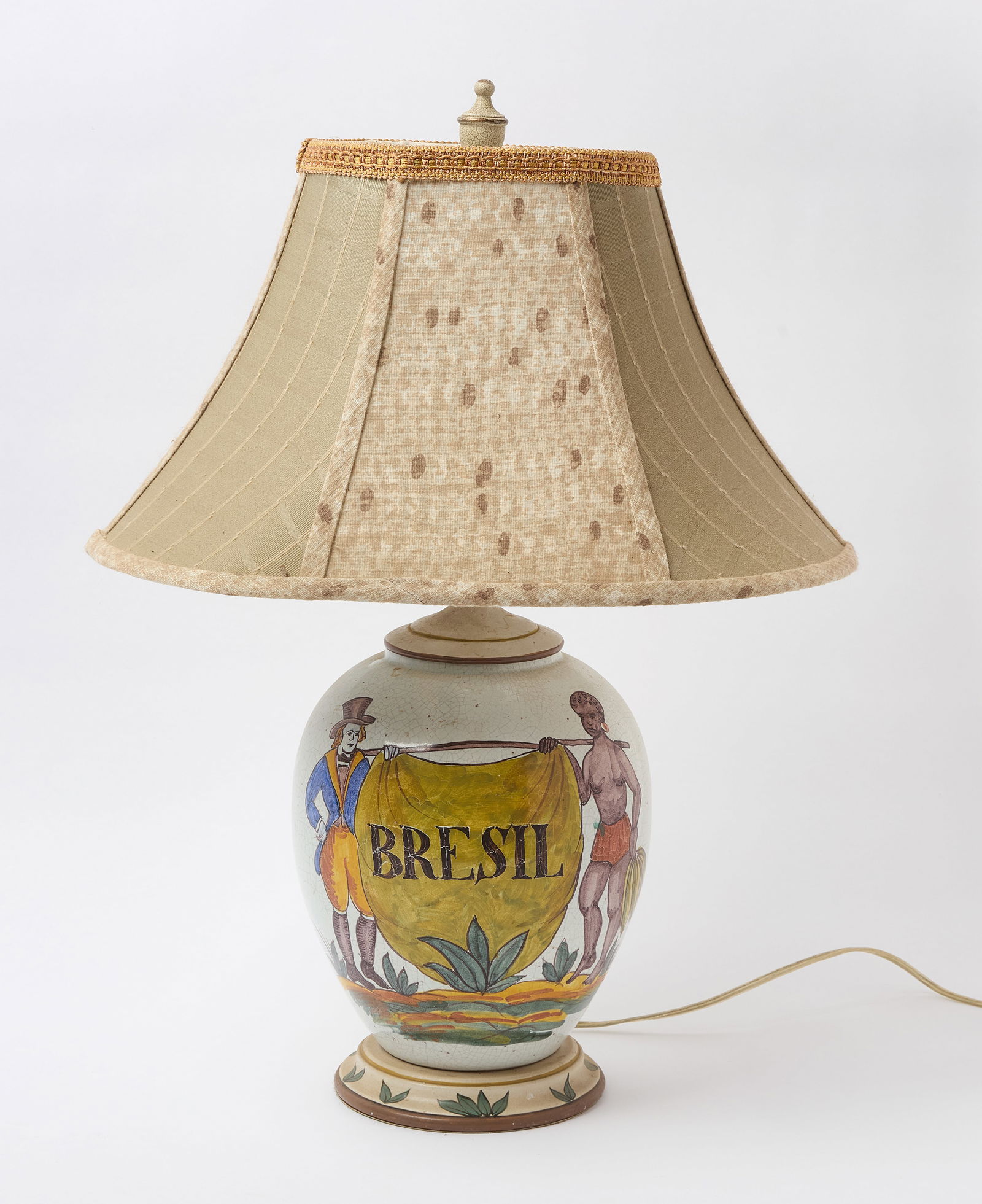 Delft Apothecary Jar Lamp 'Bresil' (1 of 3)