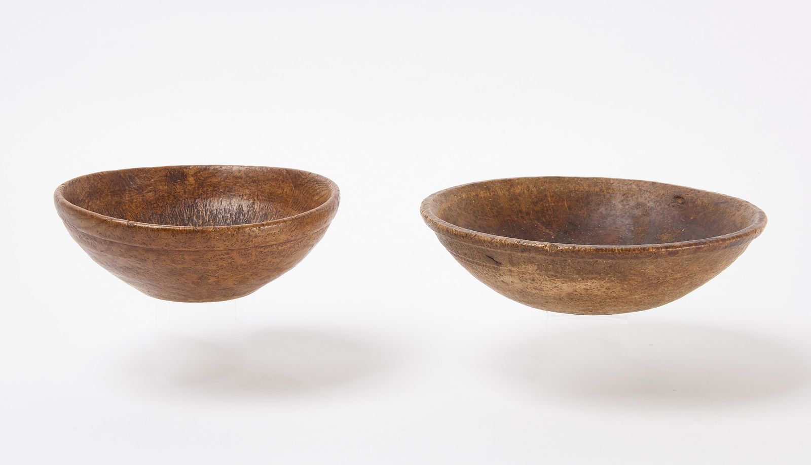 Two Small Ash Burl Bowls (1 of 3)
