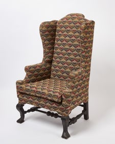 Wing Chair with Spanish Feet