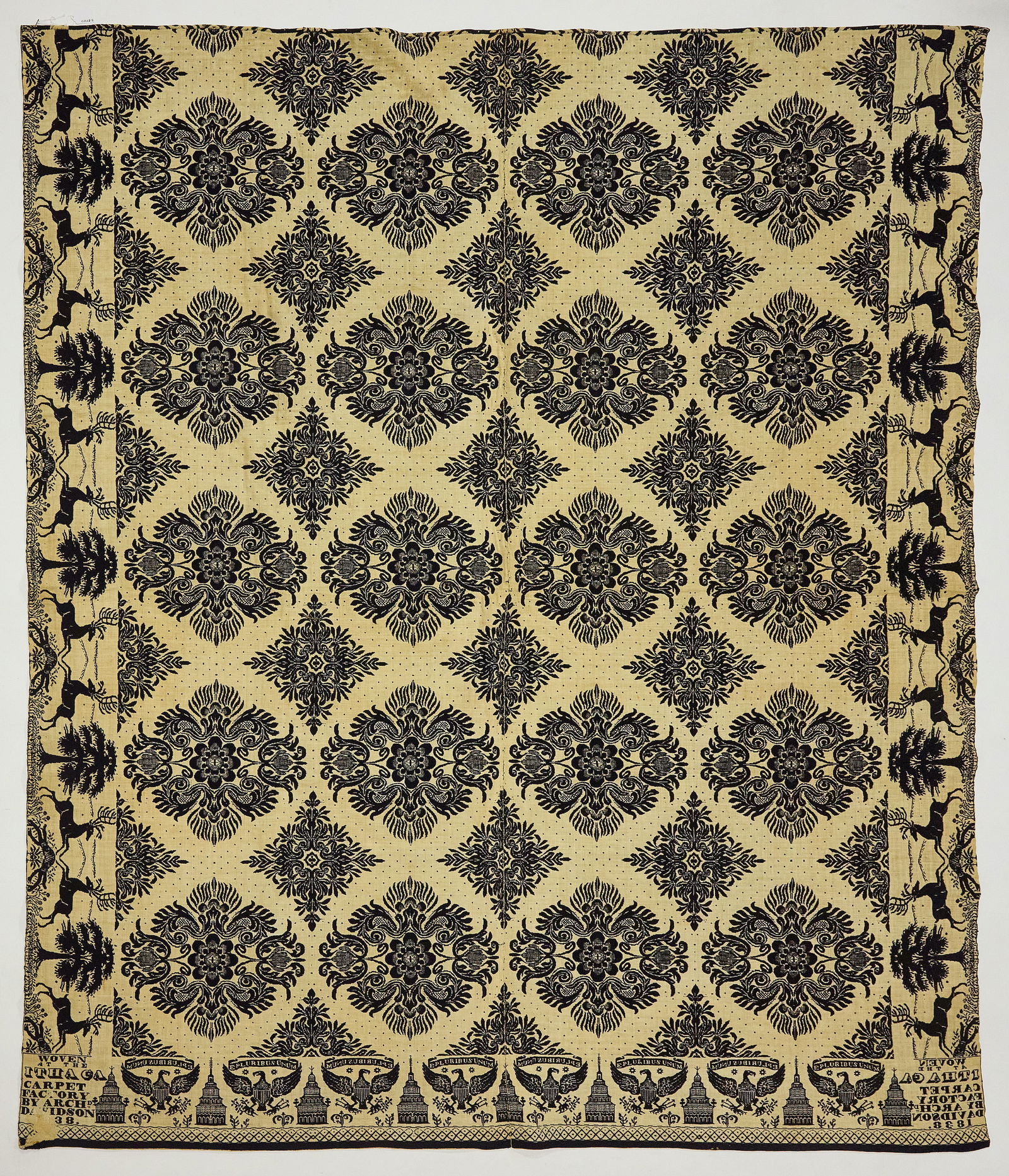 Ithaca Blue and White Coverlet (1 of 3)