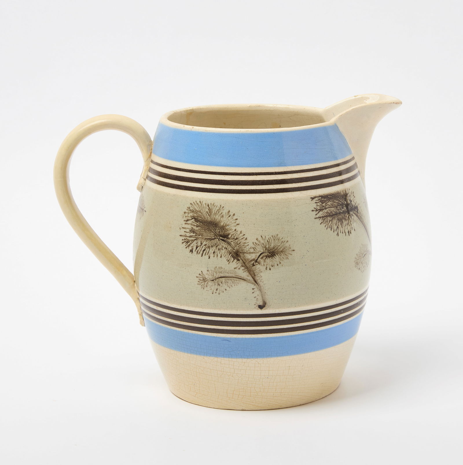 Large Seaweed Mochaware Pitcher (1 of 4)