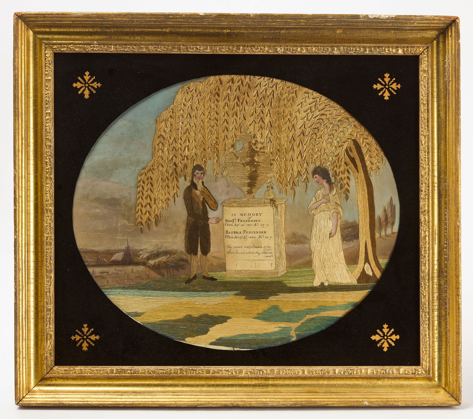 Mary Ann Fessenden - Mourning Embroidery, 1809 (1 of 4)