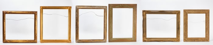 Group of Six Vintage Frames, Newcomb-Macklin School
