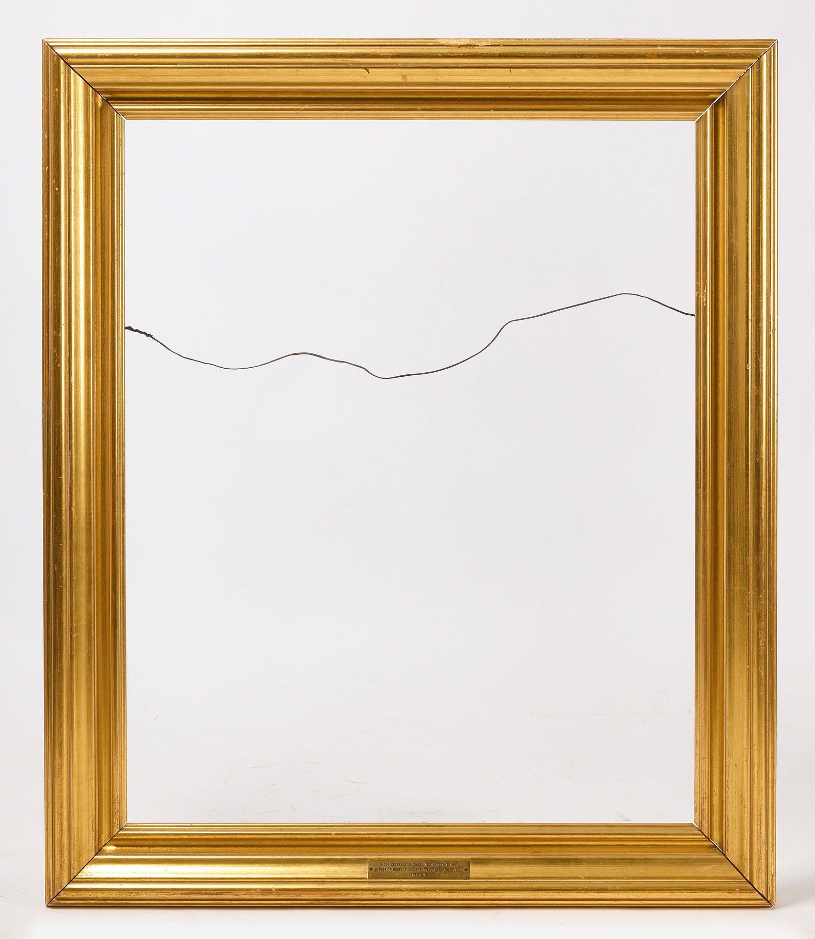 Gold Frame: Gold Frame. Frame: H 43-1/4 in. W 36-1/2 in. Rabbet: H 36 in. W 29 in.