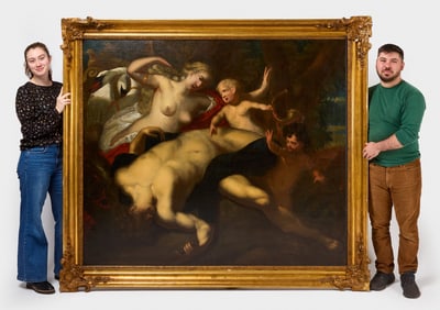 'Venus and Adonis' - Attributed to Augustinus Terwesten (I)