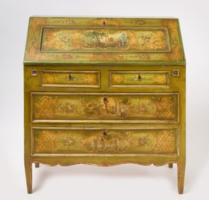Italian Fall Front Secretary Desk