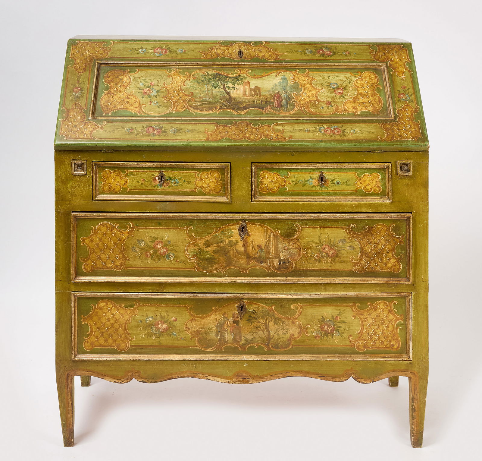 Italian Fall Front Secretary Desk (1 of 10)