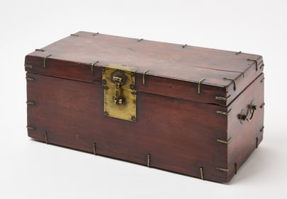 Early Brass-Mounted Chinese Coffer