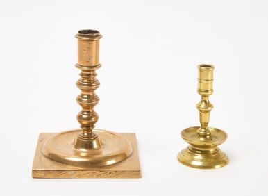 Two 18th Century English Candlesticks