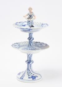 Meissen Tiered Cake Plate