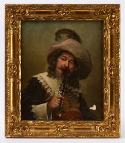 Portrait of a Cavalier, Signed