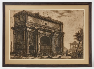 Giovanni Battista Piranesi - Arc of Septimius Severus, Lithograph