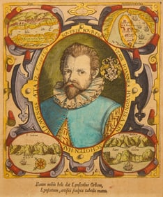 Jan Huyghen van Linschoten - Portrait from 'Itinerario'