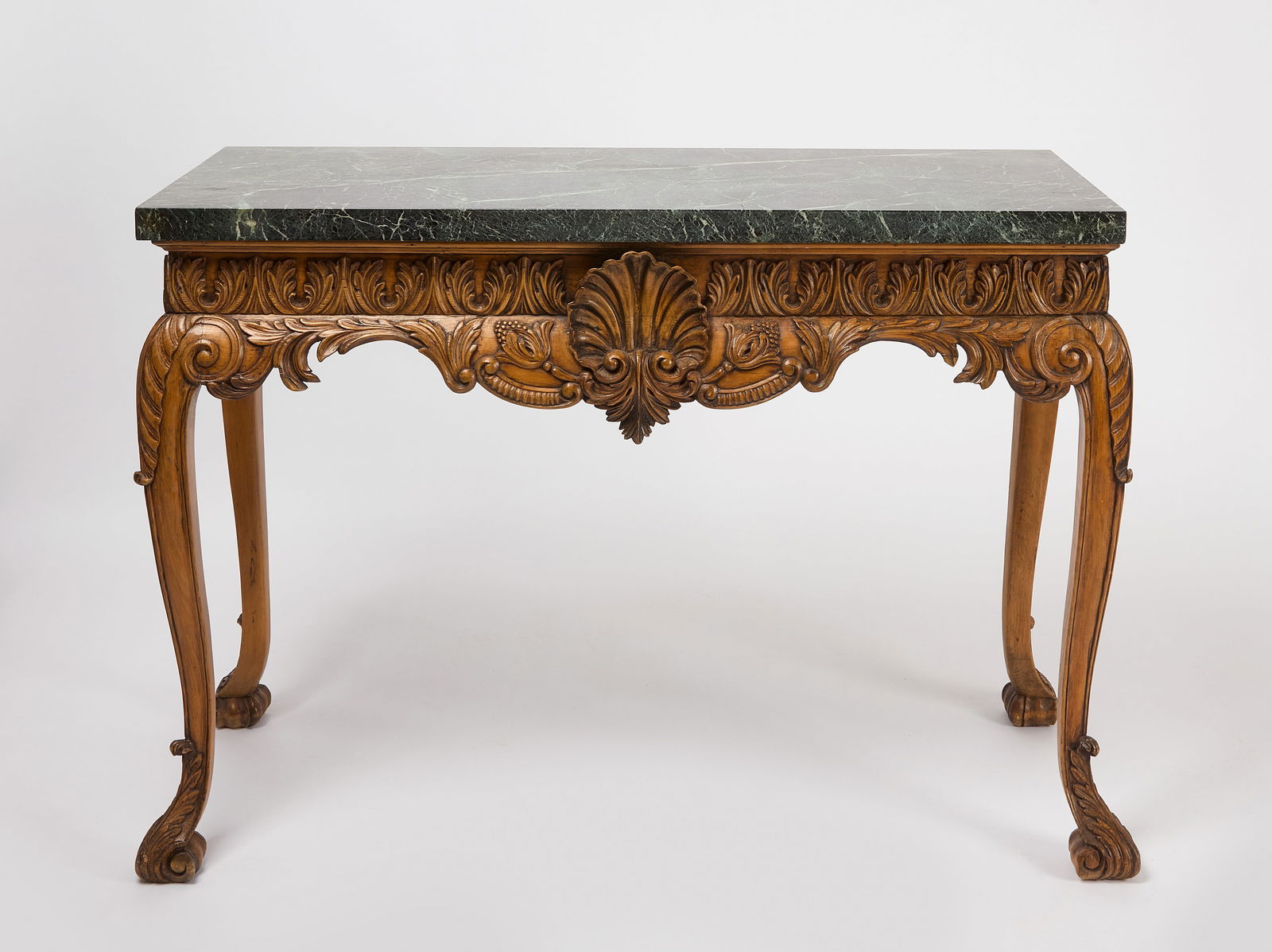 Limewood Console With Marble Tap (1 of 5)