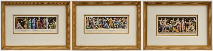 Bartili, Three Hand-Colored Engravings