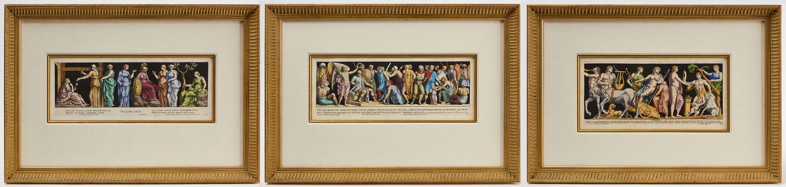 Bartili, Three Hand-Colored Engravings (1 of 4)